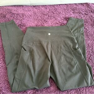 Black High-Waisted 7/8 length Leggings